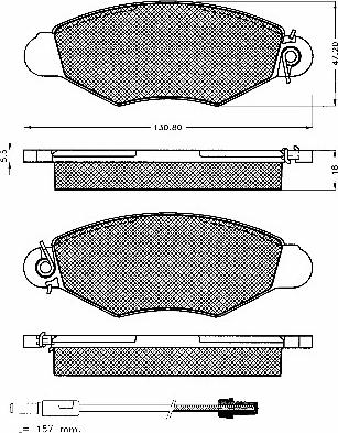 BSF 10556 - Гальмівні колодки, дискові гальма autozip.com.ua