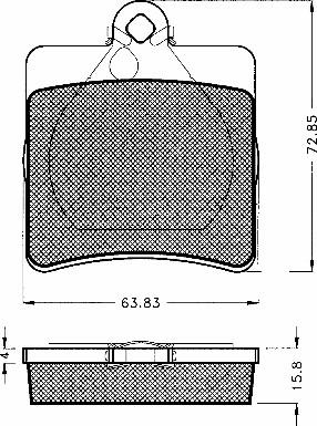 BSF 10564 - Гальмівні колодки, дискові гальма autozip.com.ua