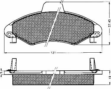 BSF 10565 - Гальмівні колодки, дискові гальма autozip.com.ua