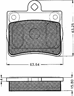 BSF 10563 - Гальмівні колодки, дискові гальма autozip.com.ua