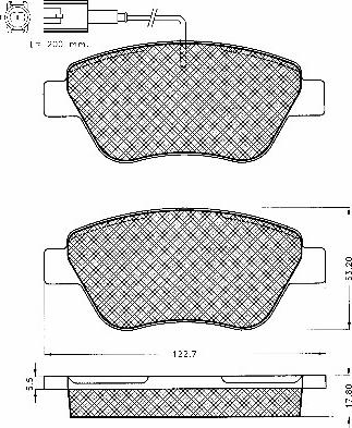 BSF 10567 - Гальмівні колодки, дискові гальма autozip.com.ua