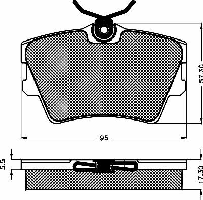 BSF 10516 - Гальмівні колодки, дискові гальма autozip.com.ua