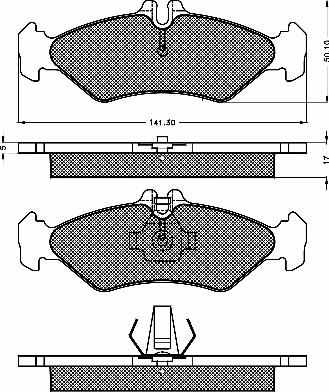 BSF 10513 - Гальмівні колодки, дискові гальма autozip.com.ua