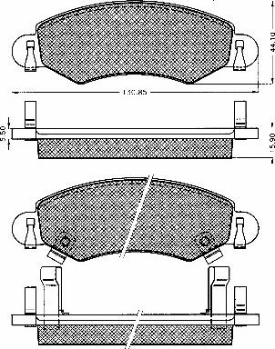 BSF 10589 - Гальмівні колодки, дискові гальма autozip.com.ua