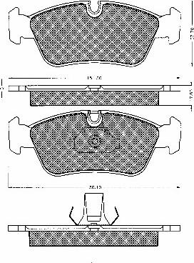 BSF 10587 - Гальмівні колодки, дискові гальма autozip.com.ua