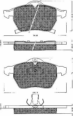 BSF 10538 - Гальмівні колодки, дискові гальма autozip.com.ua