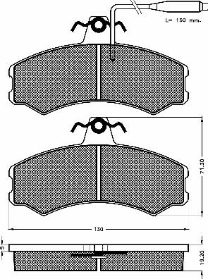 BSF 10526 - Гальмівні колодки, дискові гальма autozip.com.ua