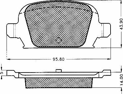 BSF 10579 - Гальмівні колодки, дискові гальма autozip.com.ua