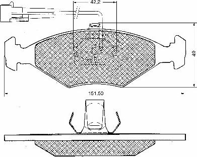 BSF 10649 - Гальмівні колодки, дискові гальма autozip.com.ua