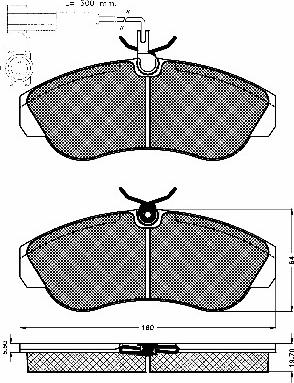 BSF 10644 - Гальмівні колодки, дискові гальма autozip.com.ua