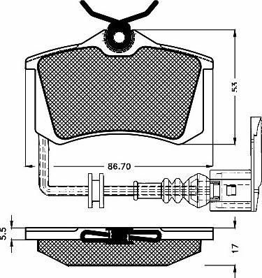 BSF 10645 - Гальмівні колодки, дискові гальма autozip.com.ua