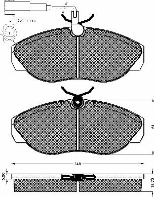 BSF 10640 - Гальмівні колодки, дискові гальма autozip.com.ua