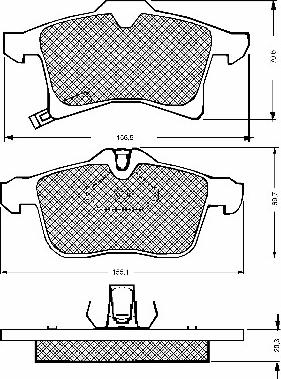 BSF 10669 - Гальмівні колодки, дискові гальма autozip.com.ua