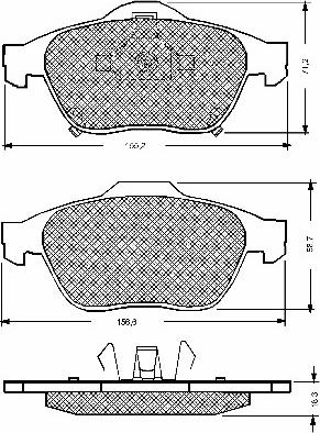 BSF 10668 - Гальмівні колодки, дискові гальма autozip.com.ua