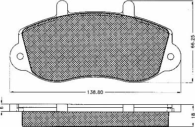 BSF 10619 - Гальмівні колодки, дискові гальма autozip.com.ua