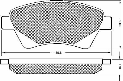 MOPROD MBP1377 - Гальмівні колодки, дискові гальма autozip.com.ua