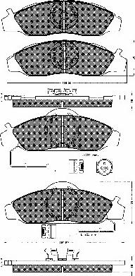 BSF 10676 - Гальмівні колодки, дискові гальма autozip.com.ua