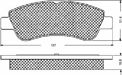 BSF 10672 - Гальмівні колодки, дискові гальма autozip.com.ua