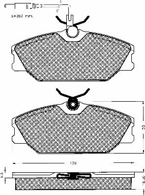 BSF 10191 - Гальмівні колодки, дискові гальма autozip.com.ua