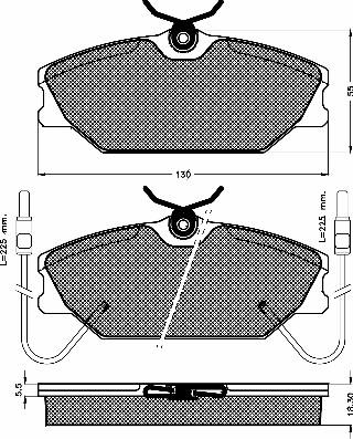 BSF 10192 - Гальмівні колодки, дискові гальма autozip.com.ua