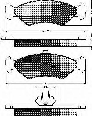 MAZDA 1E03-33-3Z - Гальмівні колодки, дискові гальма autozip.com.ua