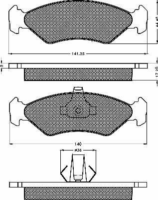 BSF 10144 - Гальмівні колодки, дискові гальма autozip.com.ua