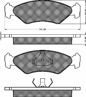 BSF 10145 - Гальмівні колодки, дискові гальма autozip.com.ua