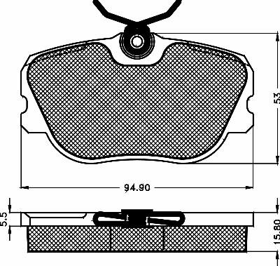 Remsa 2280.00 - Гальмівні колодки, дискові гальма autozip.com.ua