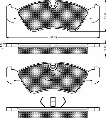 BSF 10142 - Гальмівні колодки, дискові гальма autozip.com.ua