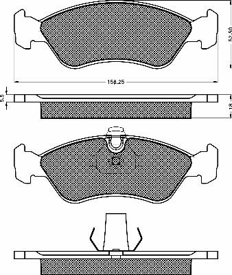 BSF 10139 - Гальмівні колодки, дискові гальма autozip.com.ua