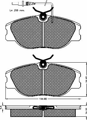 BSF 10134 - Гальмівні колодки, дискові гальма autozip.com.ua