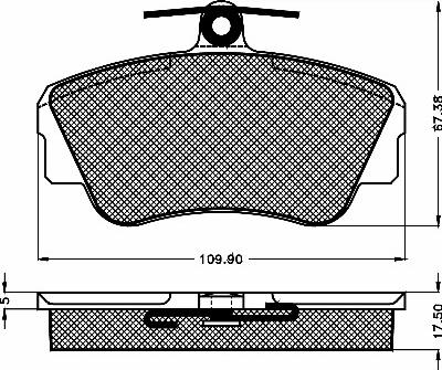 BSF 10131 - Гальмівні колодки, дискові гальма autozip.com.ua