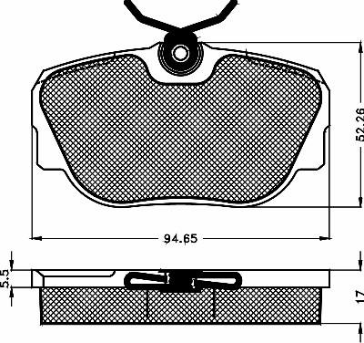 BSF 10138 - Гальмівні колодки, дискові гальма autozip.com.ua