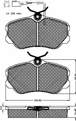 BSF 10137 - Гальмівні колодки, дискові гальма autozip.com.ua