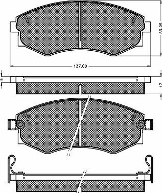 BSF 10125 - Гальмівні колодки, дискові гальма autozip.com.ua