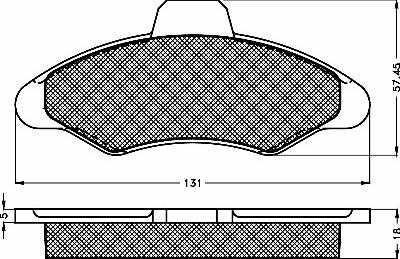 BSF 10121 - Гальмівні колодки, дискові гальма autozip.com.ua