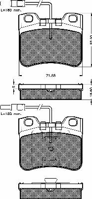 BSF 10175 - Гальмівні колодки, дискові гальма autozip.com.ua