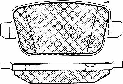 BSF 10895 - Гальмівні колодки, дискові гальма autozip.com.ua