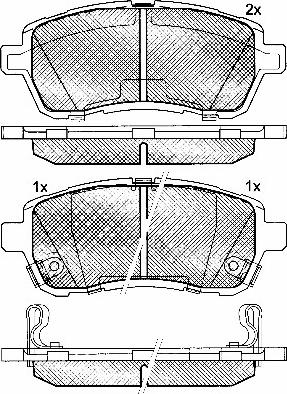 BSF 10896 - Гальмівні колодки, дискові гальма autozip.com.ua