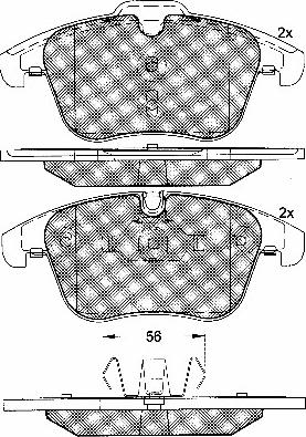 BSF 10893 - Гальмівні колодки, дискові гальма autozip.com.ua