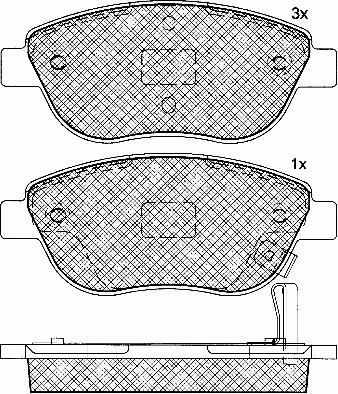 BSF 10841 - Гальмівні колодки, дискові гальма autozip.com.ua