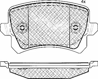 BSF 10858 - Гальмівні колодки, дискові гальма autozip.com.ua