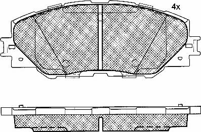 BSF 10869 - Гальмівні колодки, дискові гальма autozip.com.ua