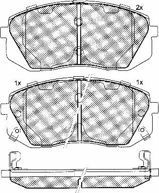 BSF 10864 - Гальмівні колодки, дискові гальма autozip.com.ua