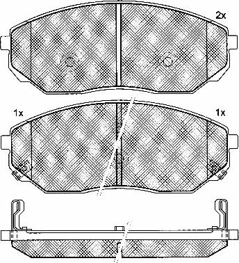 BSF 10866 - Гальмівні колодки, дискові гальма autozip.com.ua