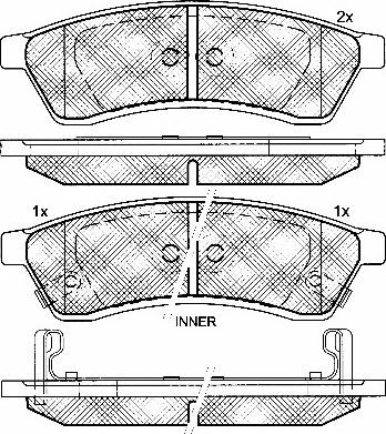 BSF 10863 - Гальмівні колодки, дискові гальма autozip.com.ua