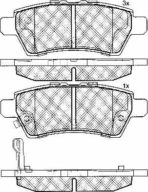 BSF 10881 - Гальмівні колодки, дискові гальма autozip.com.ua