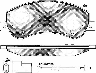 BSF 10831 - Гальмівні колодки, дискові гальма autozip.com.ua