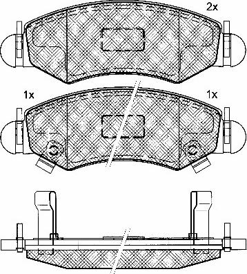 BSF 10837 - Гальмівні колодки, дискові гальма autozip.com.ua