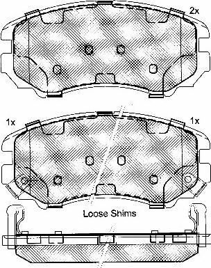 BSF 10824 - Гальмівні колодки, дискові гальма autozip.com.ua